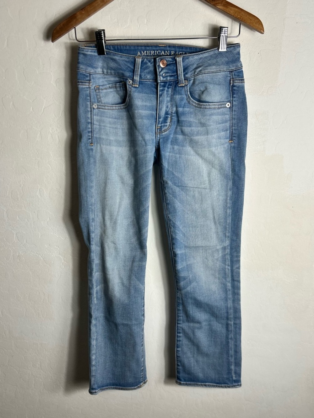 American Eagle Outfitters Blue Super Stretch Jeans